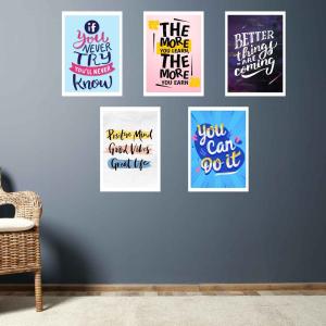 Motivational Wall Posters - Pack of 5