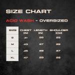 Acid Wash T-shirt Oversized 240 GSM - Black