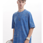 Acid Wash T-shirt Oversized 240 GSM - Blue