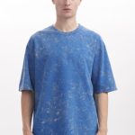 Acid Wash T-shirt Oversized 240 GSM - Blue
