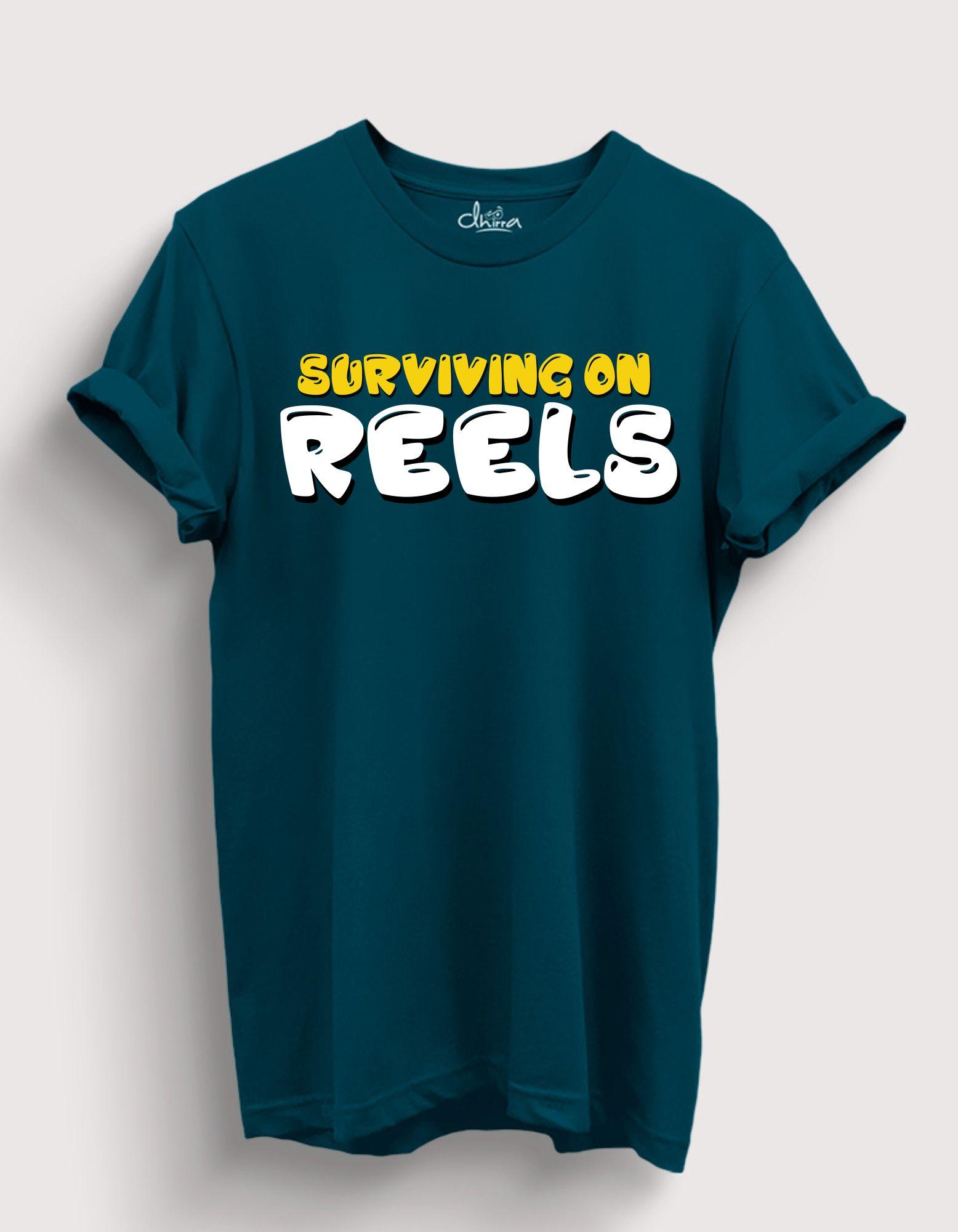 Surviving on Reels - Petrol Blue