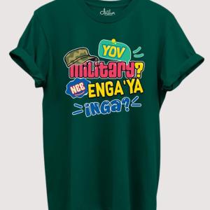 Yov Military Nee Engaya Inga - Goundamani T-shirt